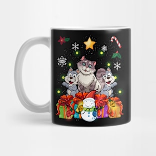 Funny Cat Christmas Tree Cute Decor Gift Xmas Presents Mug